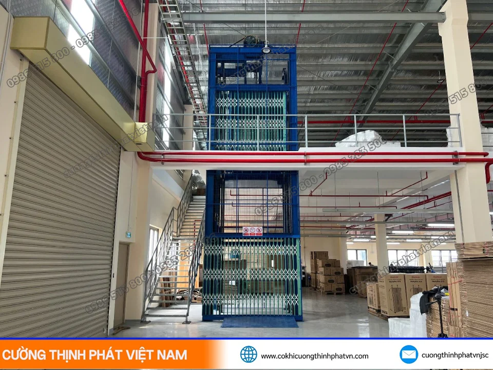 Thi Công Thang máy tải hàng, thang thực phẩm Phường Xuân Hòa TP.HCM
