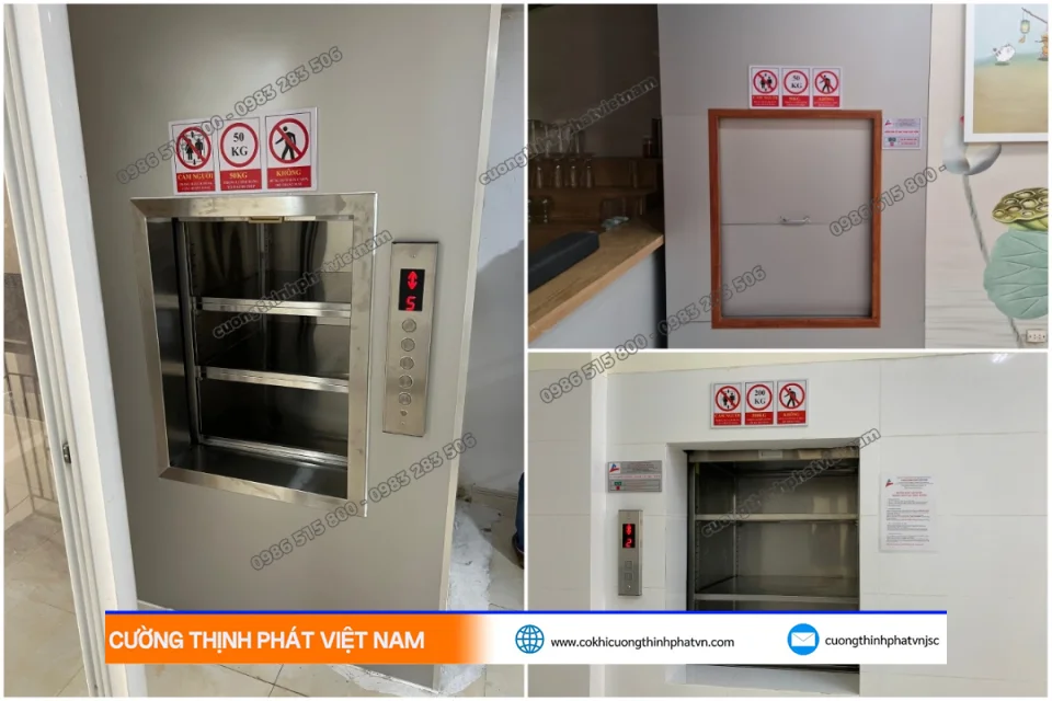 Thi công thang máy tải hàng Phường Tân Hưng TP.HCM chuẩn tải trọng