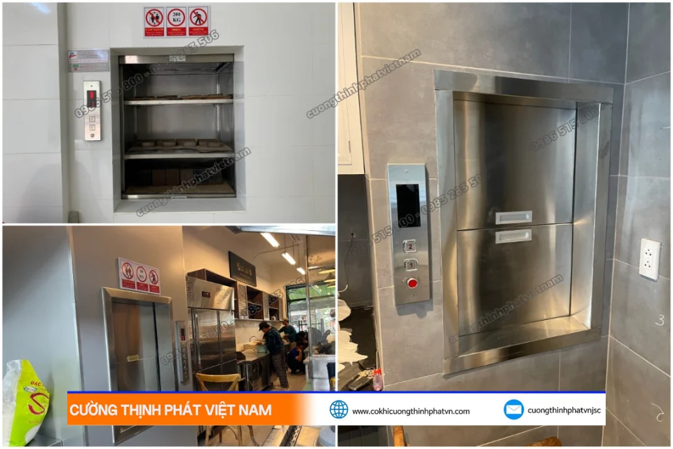 Thi Công Thang Máy Thực Phẩm